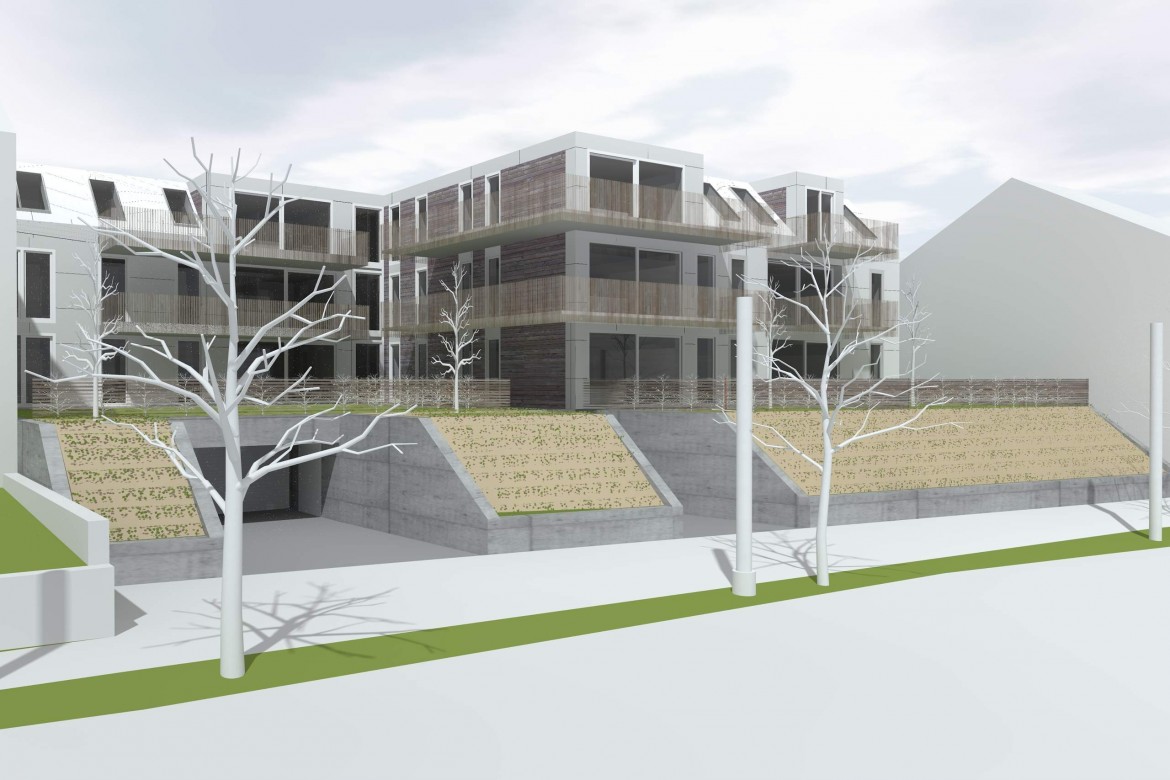 LIEGLER TAKEH ARCHITEKTEN Projekt Gersthoferstraße Visualisierung Straßenraum