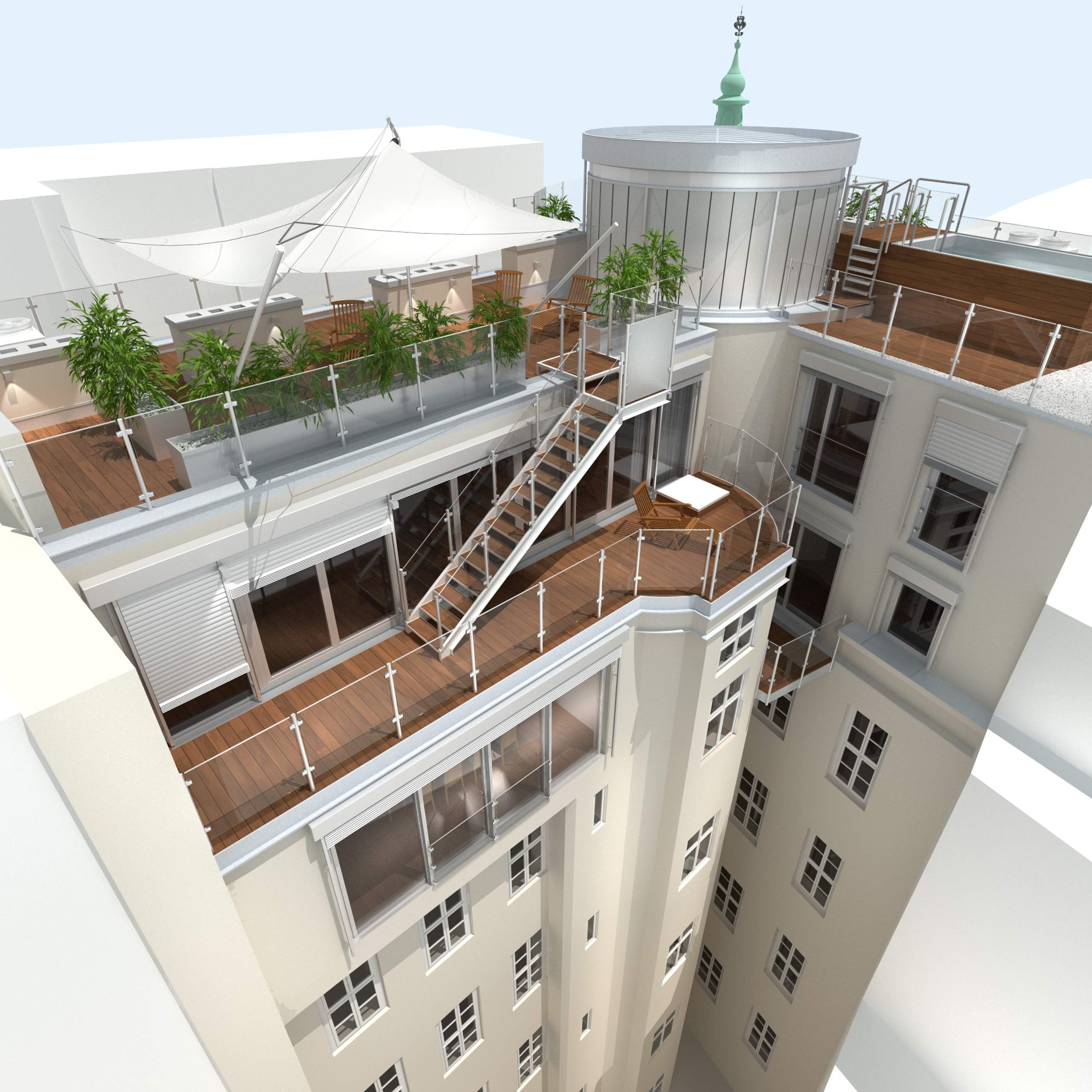 LIEGLER TAKEH ARCHITEKTEN Projekt Paniglgasse Visualisierung