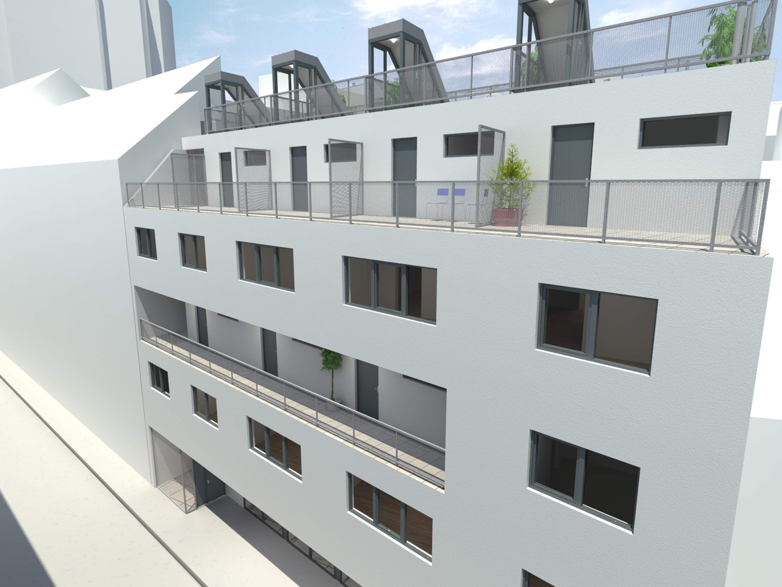 LIEGLER TAKEH ARCHITEKTEN Projekt Zirkusgasse Visualisierung